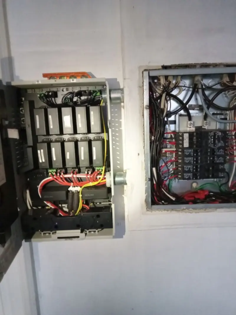 Electrical panel upgrade completed for Security Camera Wiring in Rancho Murieta